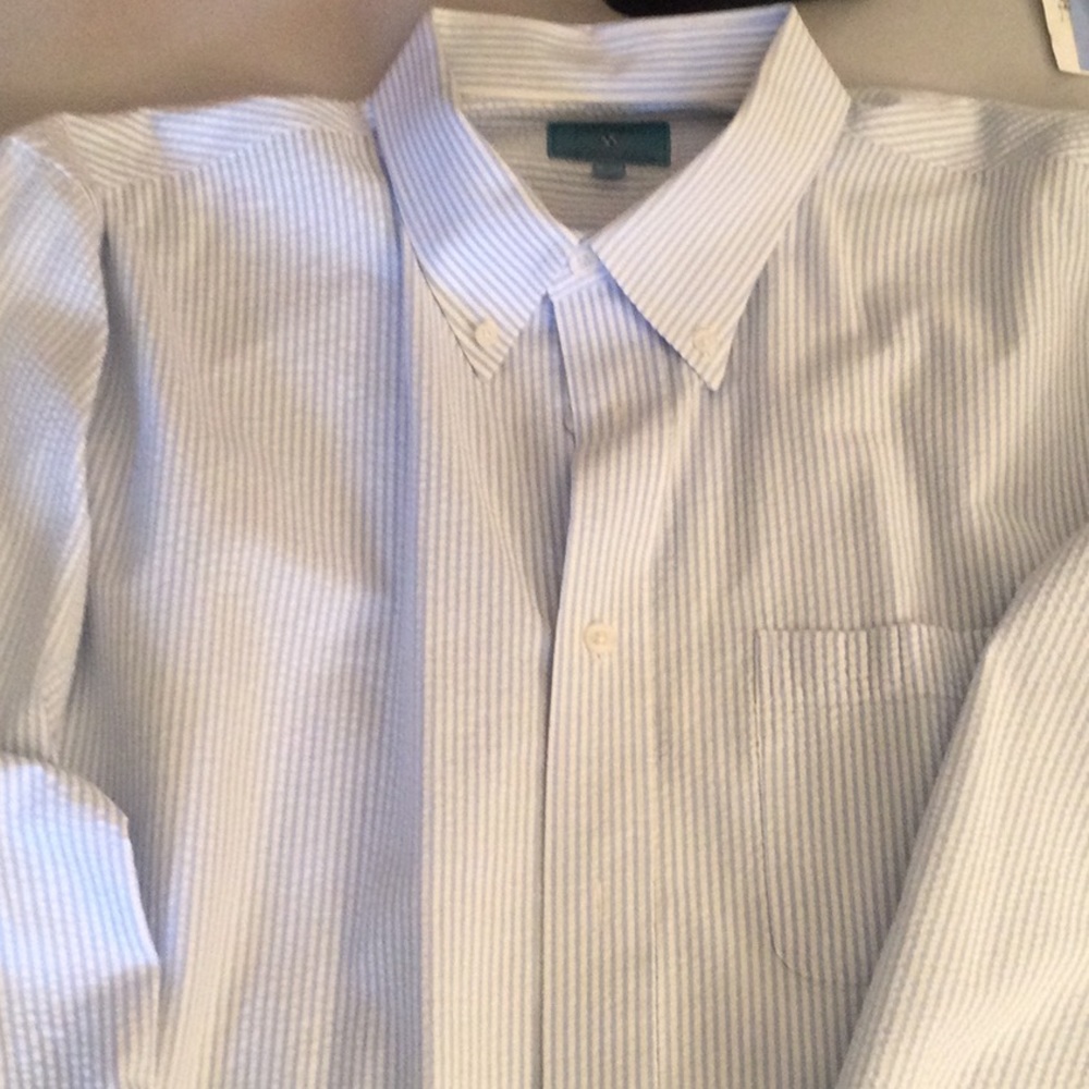 Castaway Clothing seersucker button down shirt